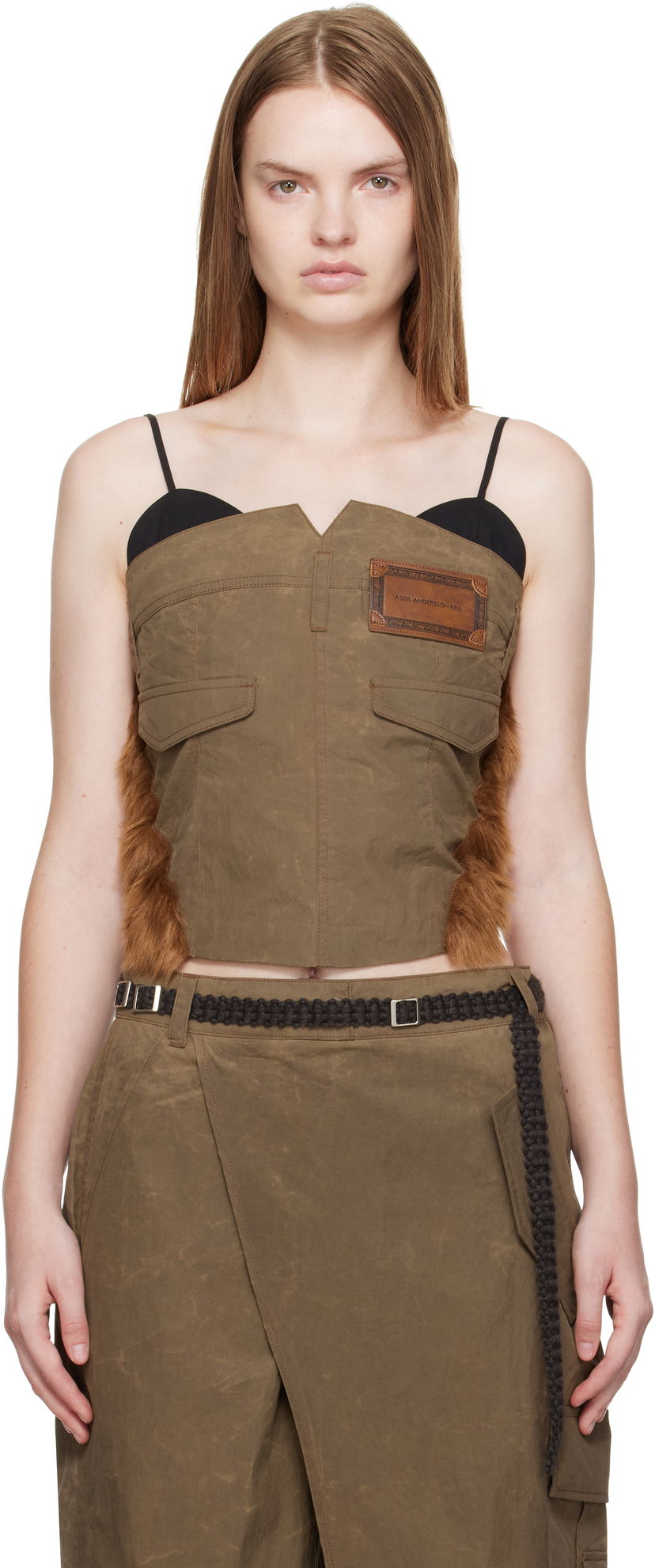 Tankkitoppi Andersson Bell Andersson Bell Trouser Custom Bustier Top Ruskea | atb1354w
