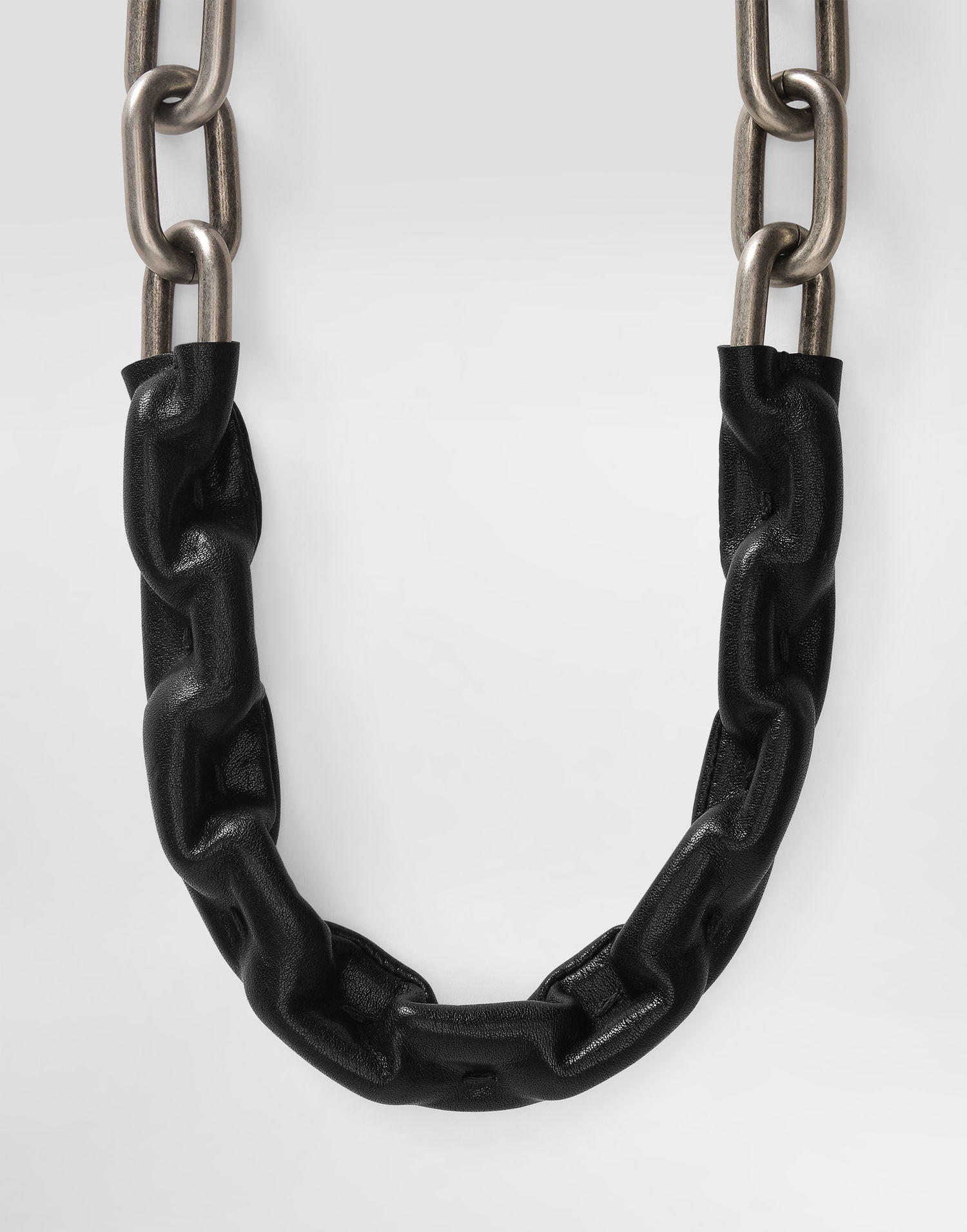 Reput ja laukut Dolce & Gabbana Leather Wrapped Chain Bag Strap Musta | BI3429AW1188Z882, 1