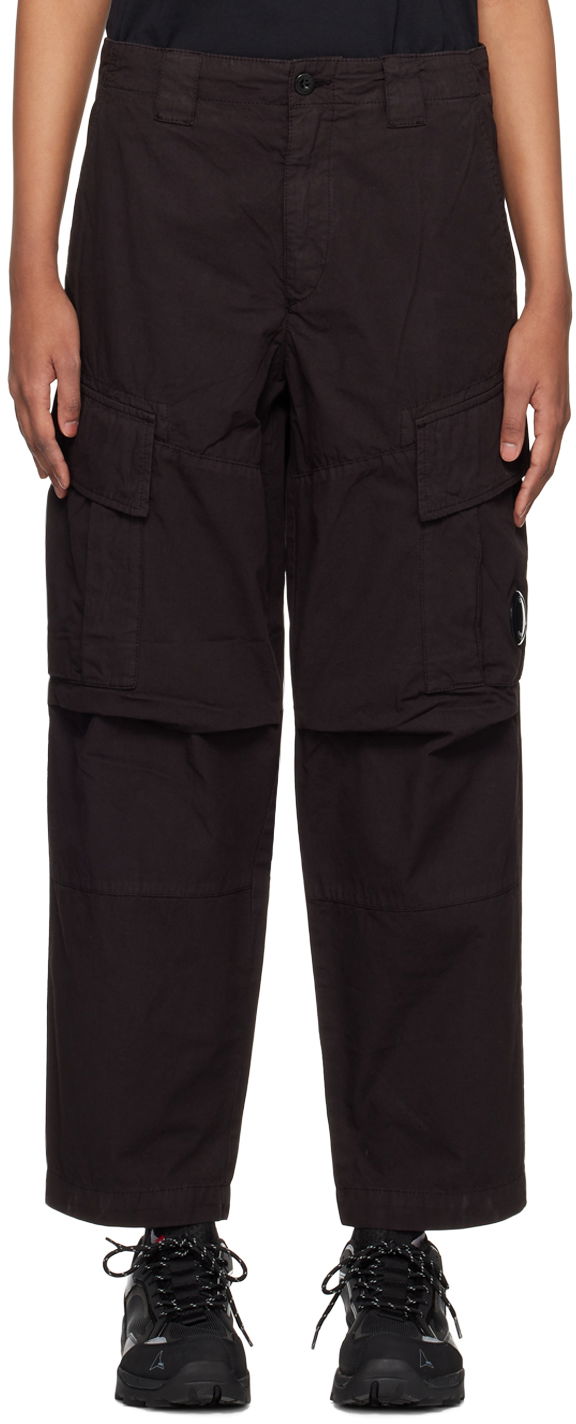 Cargo housut C.P. Company Lens Cargo Pants Musta | 14CMPA115A-006475G, 0