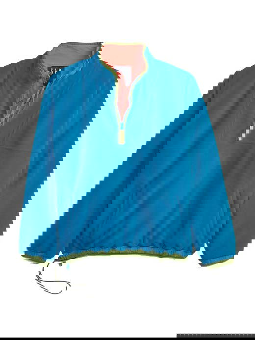 Huppari GAP Re-Issue × Sean Wotherspoon Recycled Reversible Half-Zip Pullover Blue/Multi Sininen | 837649