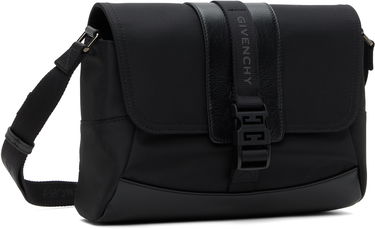 Olkalaukku Givenchy Technical Canvas and Leather Small G-Trail Messenger Bag Musta | BKU052K1X0001, 1