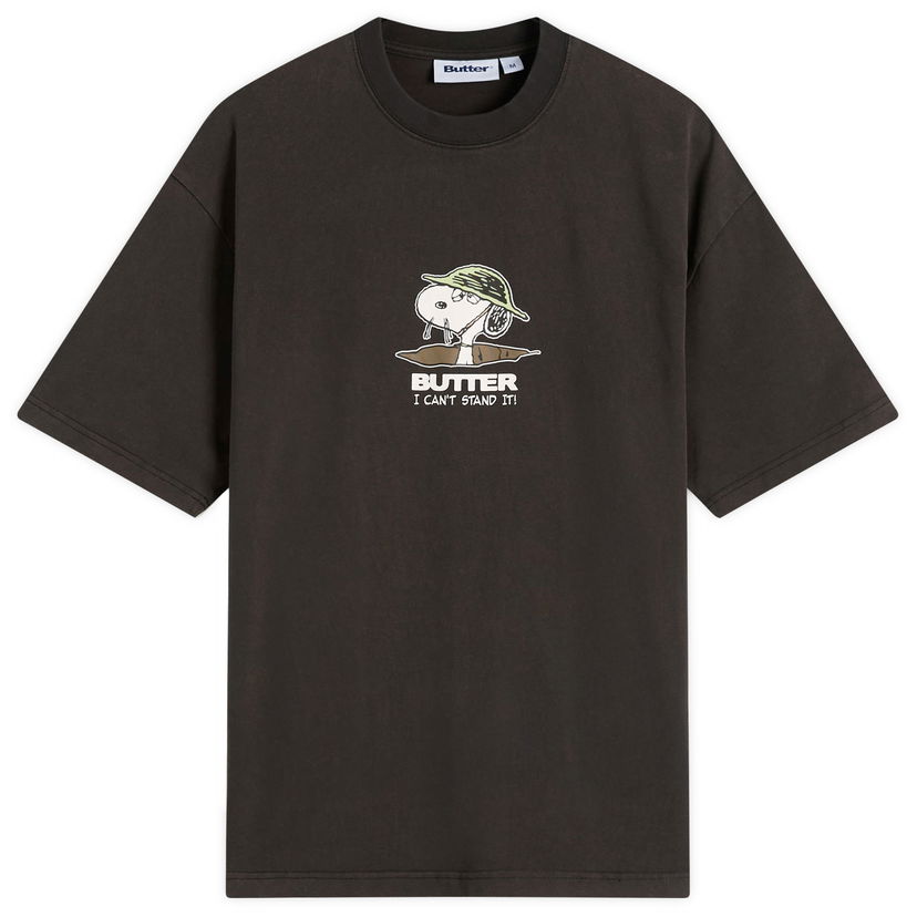 T-paita Butter Goods Peanuts Can't Stand It T-Shirt Ruskea | BGBP240102-WBK