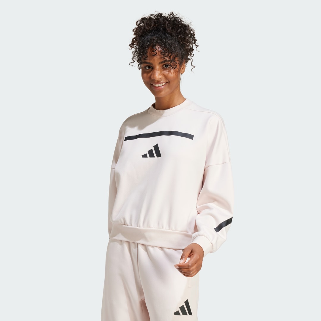 Huppari adidas Performance Z.N.E. Sweatshirt Vaaleanpunainen | JF4783, 0