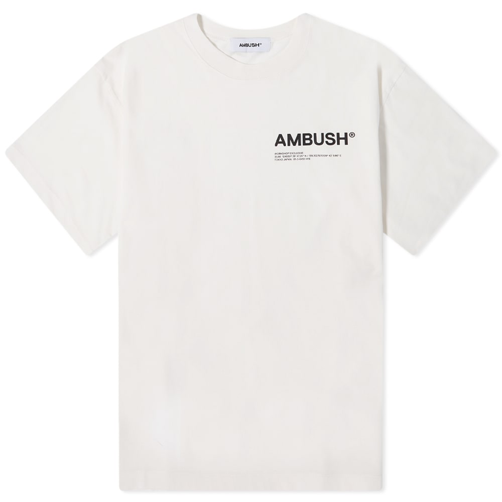 T-paita Ambush Front Logo Workshop Tee Valkoinen | BWAA022F21JER0010310, 0