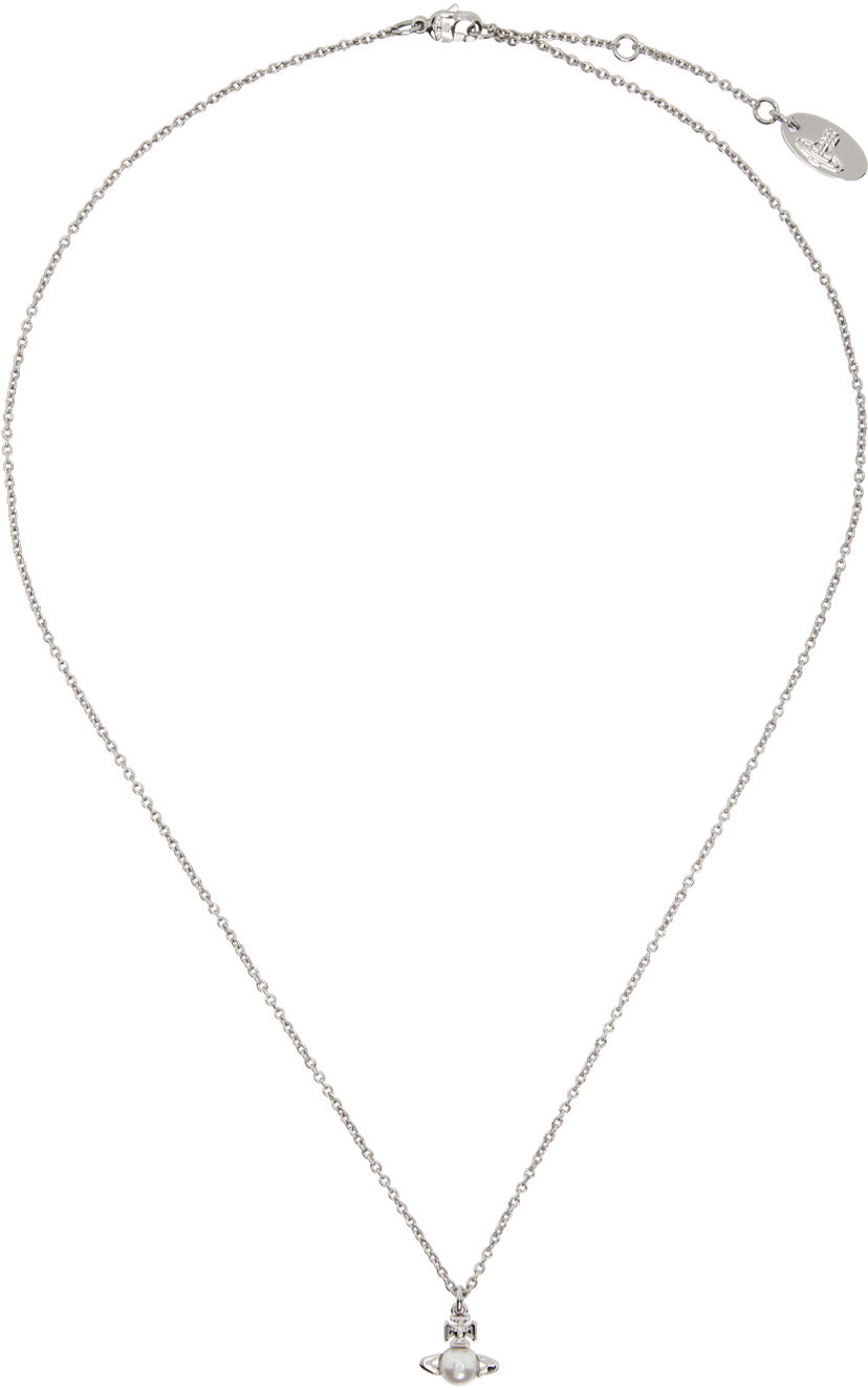 Kaulakoru Vivienne Westwood Balbina Pearl Pendant Necklace Metallinen | 63020323-02P118-CN