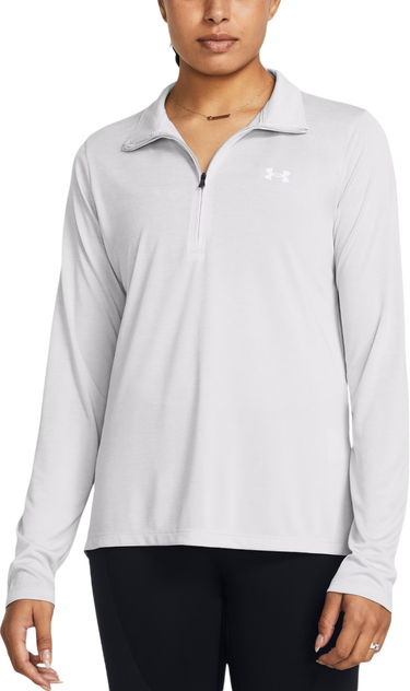 T-paita Under Armour Long Sleeve Quarter-Zip Tech Twist Performance Top Valkoinen | 1384225-014, 0
