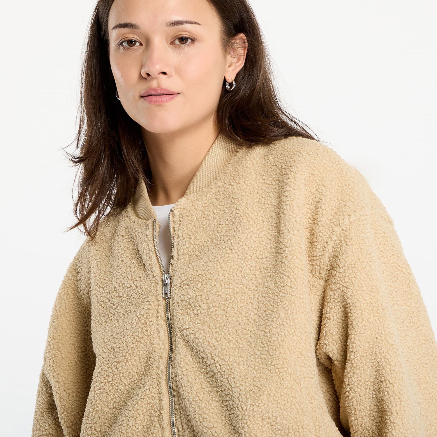 Bomber-takki Urban Classics Union Structured Bomber Jacket Beige | TB8108-03738, 1
