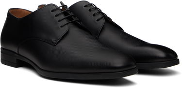 Vaatteet BOSS BOSS Structured Leather Derbys Musta | 50499843, 3
