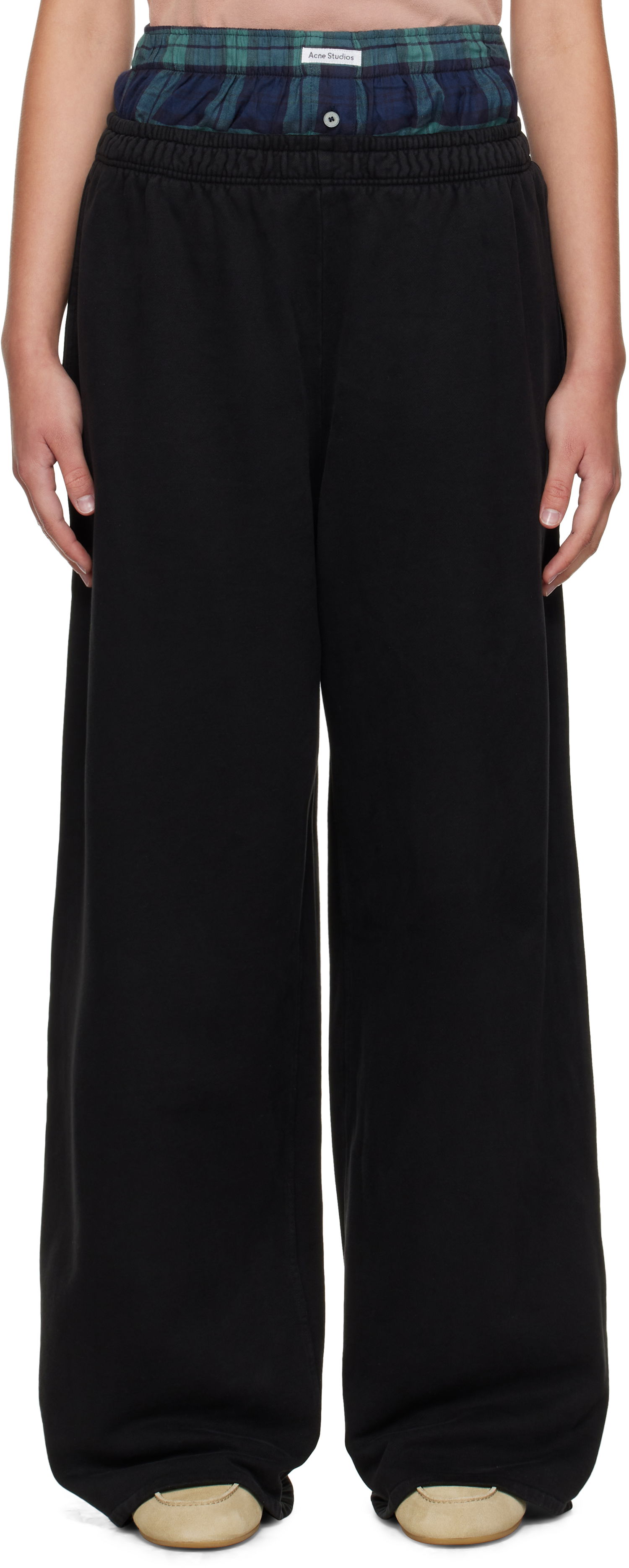 Verryttelyhousut Acne Studios Acne Studios Layered Sweatpants Musta | AK0914-, 0