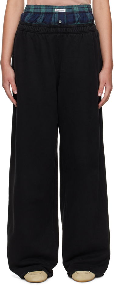 Verryttelyhousut Acne Studios Acne Studios Layered Sweatpants Musta | AK0914-, 0