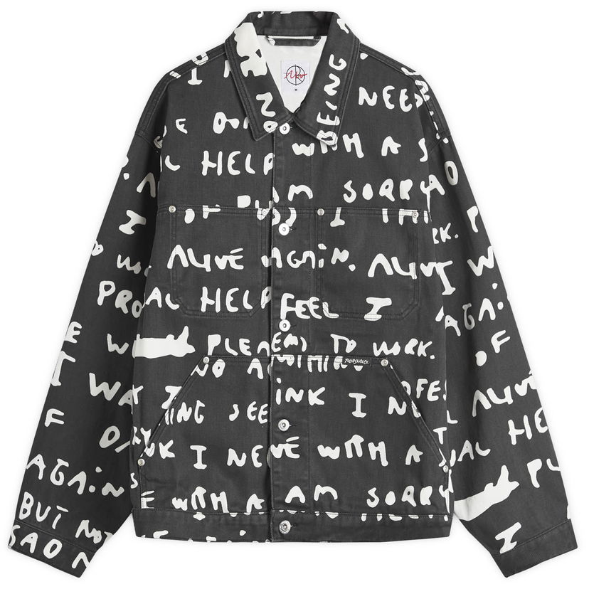 Takki Polar Skate Co. Sad Notes Patrik Jacket Musta | PSC-F24-14