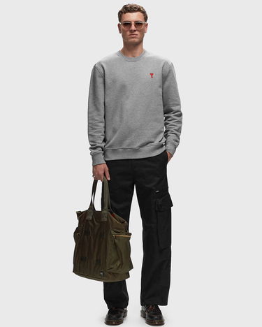 Huppari AMI Small Heart Crewneck Sweatshirt Harmaa | BFUSW001-730-055, 1