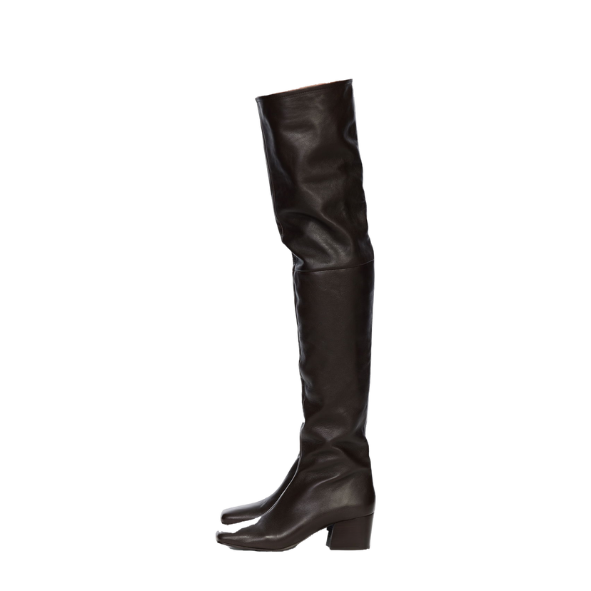Tennarit ja kengät LEMAIRE Knee-High Leather Boots Ruskea | FO0070 LL0043