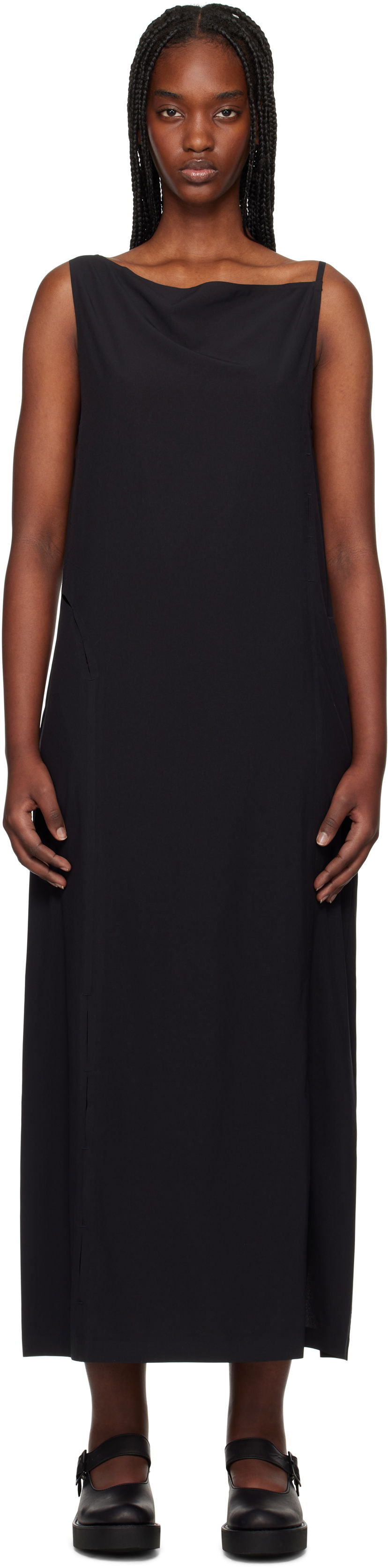 Mekko Y-3 Y-3 Slit Maxi Dress Musta | JD1474