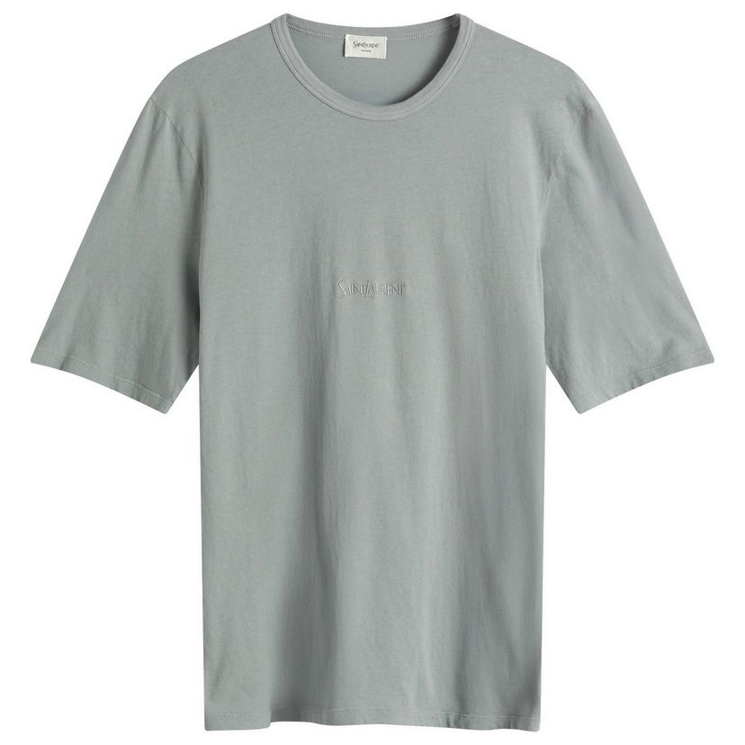 T-paita Saint Laurent Saint Laurent Tonal Logo T-Shirt, Size M Vihreä | 818535-YBHD2-1467