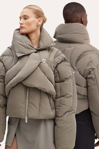 Puffer takki HELIOT EMIL Oversized Puffer Jacket Vihreä | HE.W.02.073.P03.DG23, 0