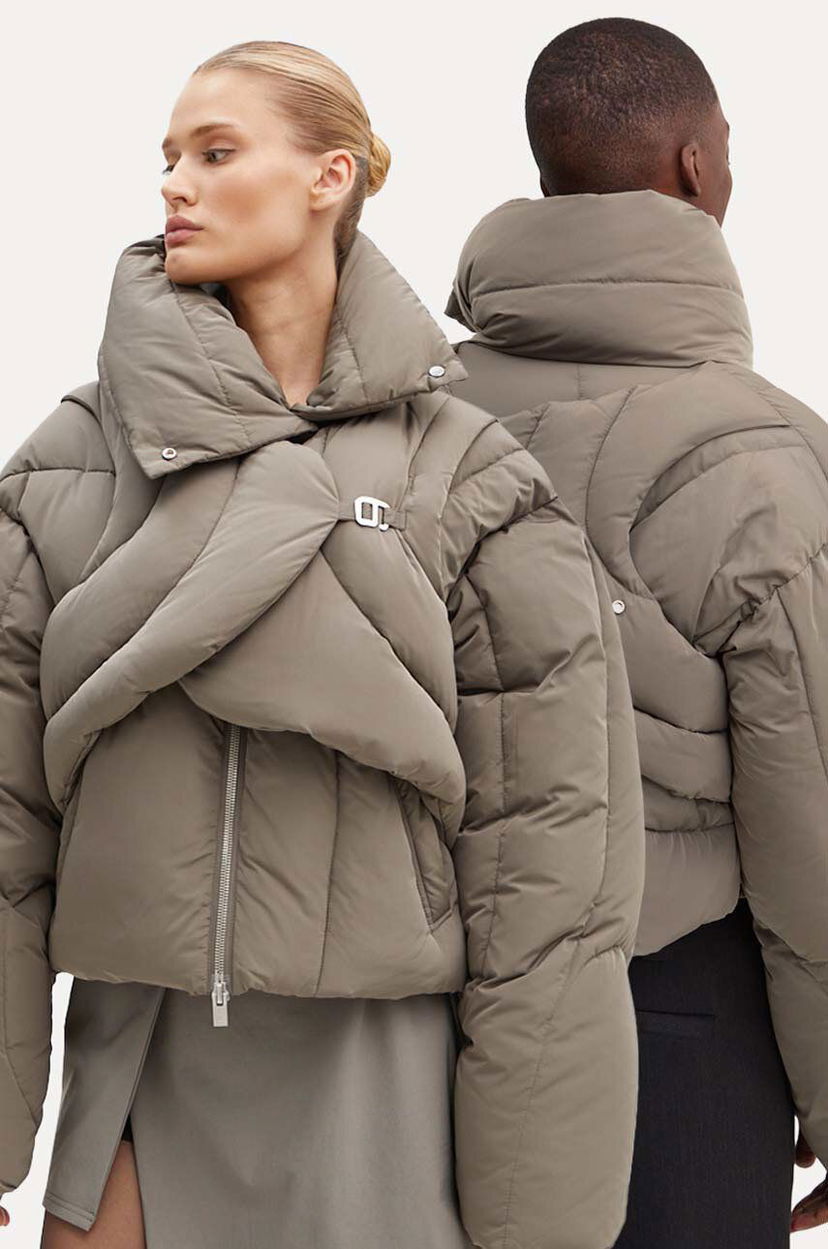 Puffer takki HELIOT EMIL Oversized Puffer Jacket Vihreä | HE.W.02.073.P03.DG23