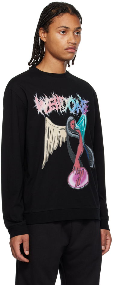 Huppari We11done We11done Graphic Print Sweatshirt Musta | WD-TS3-23-785-U-BK, 1
