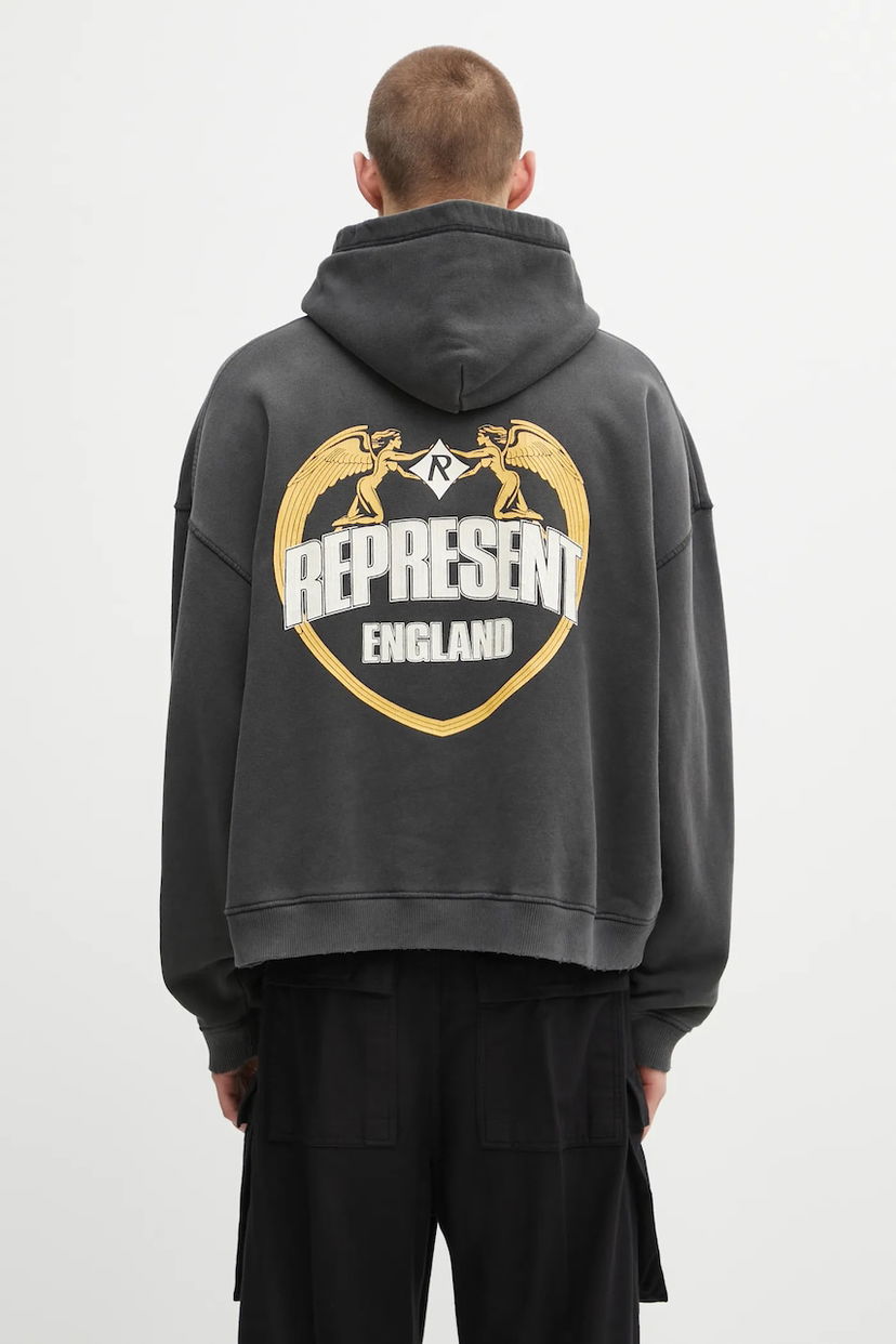 Huppari Represent Clo Represent Legacy Crest Hoodie Harmaa | MLM100368