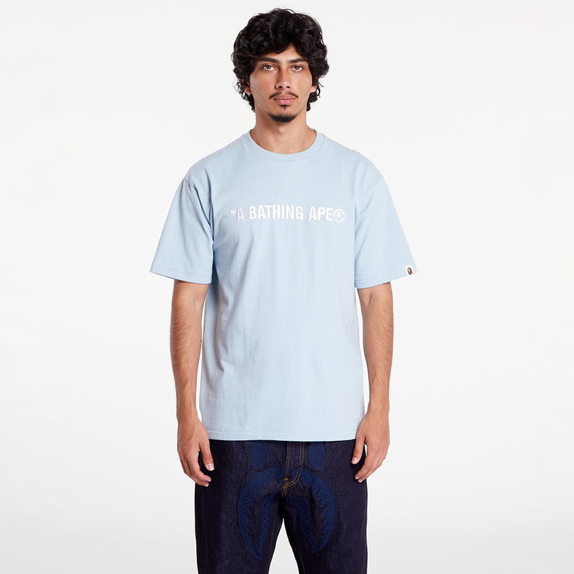 T-paita BAPE A BATHING APE A Bathing Ape Logo Tee Sax Sininen | 001TEK301321M SAX