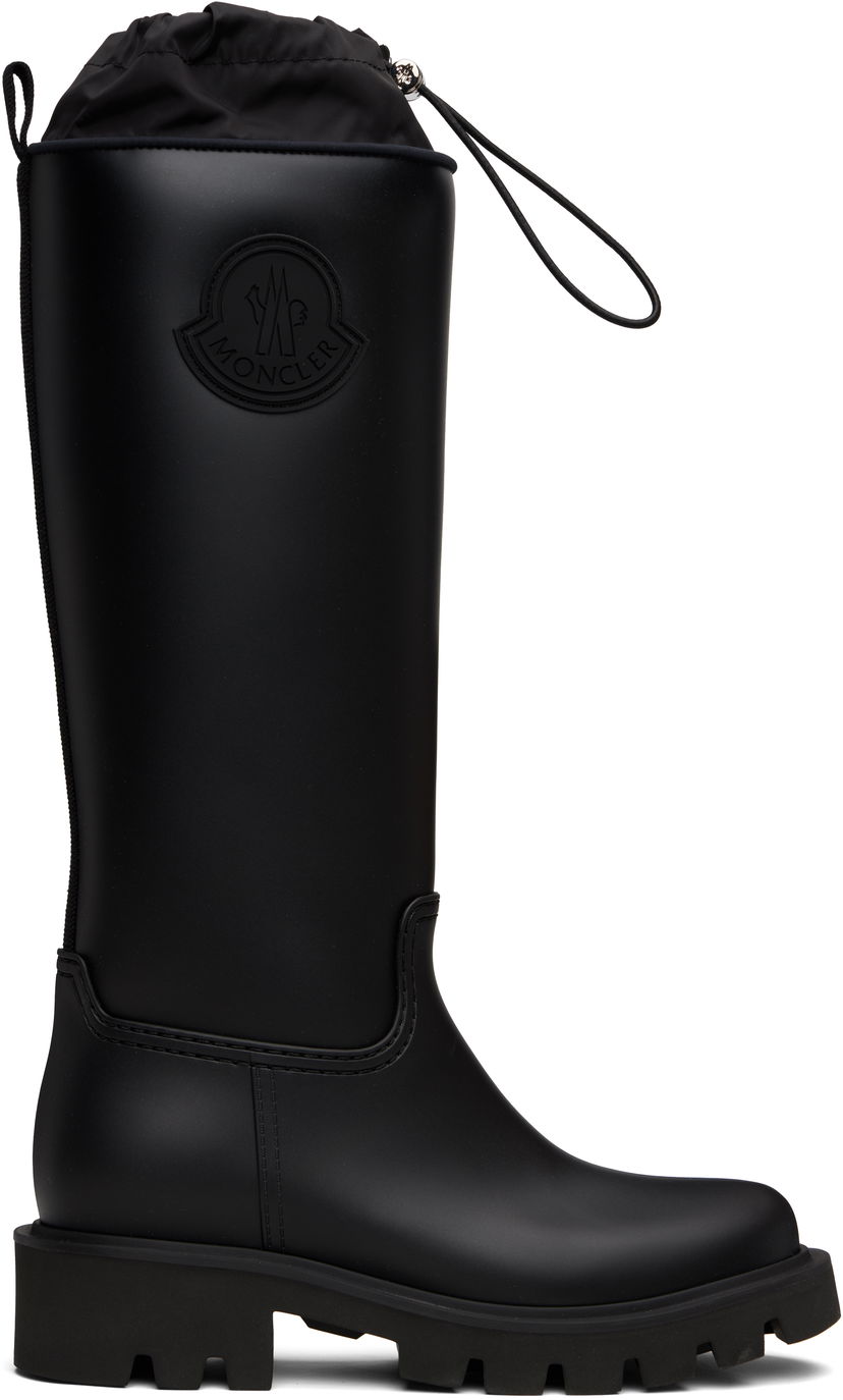 Vaatteet Moncler Moncler Kickstream High Rain Boots Musta | K209B4G00190M4522