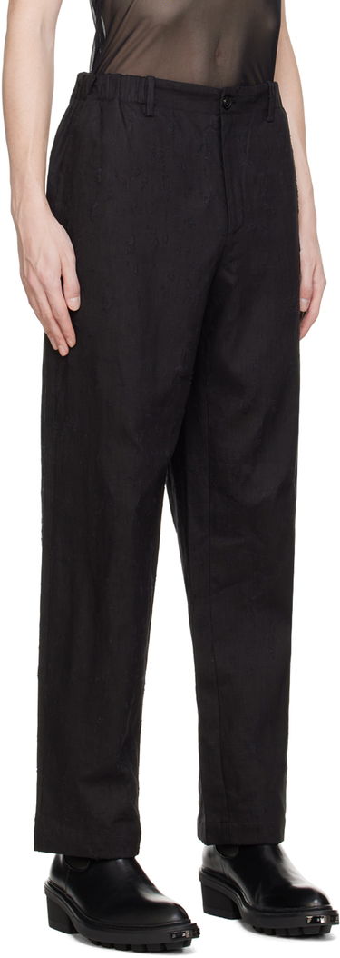 Housut Feng Chen Wang Feng Chen Wang Raw Edge Trousers Musta | FUS17TR05, 1