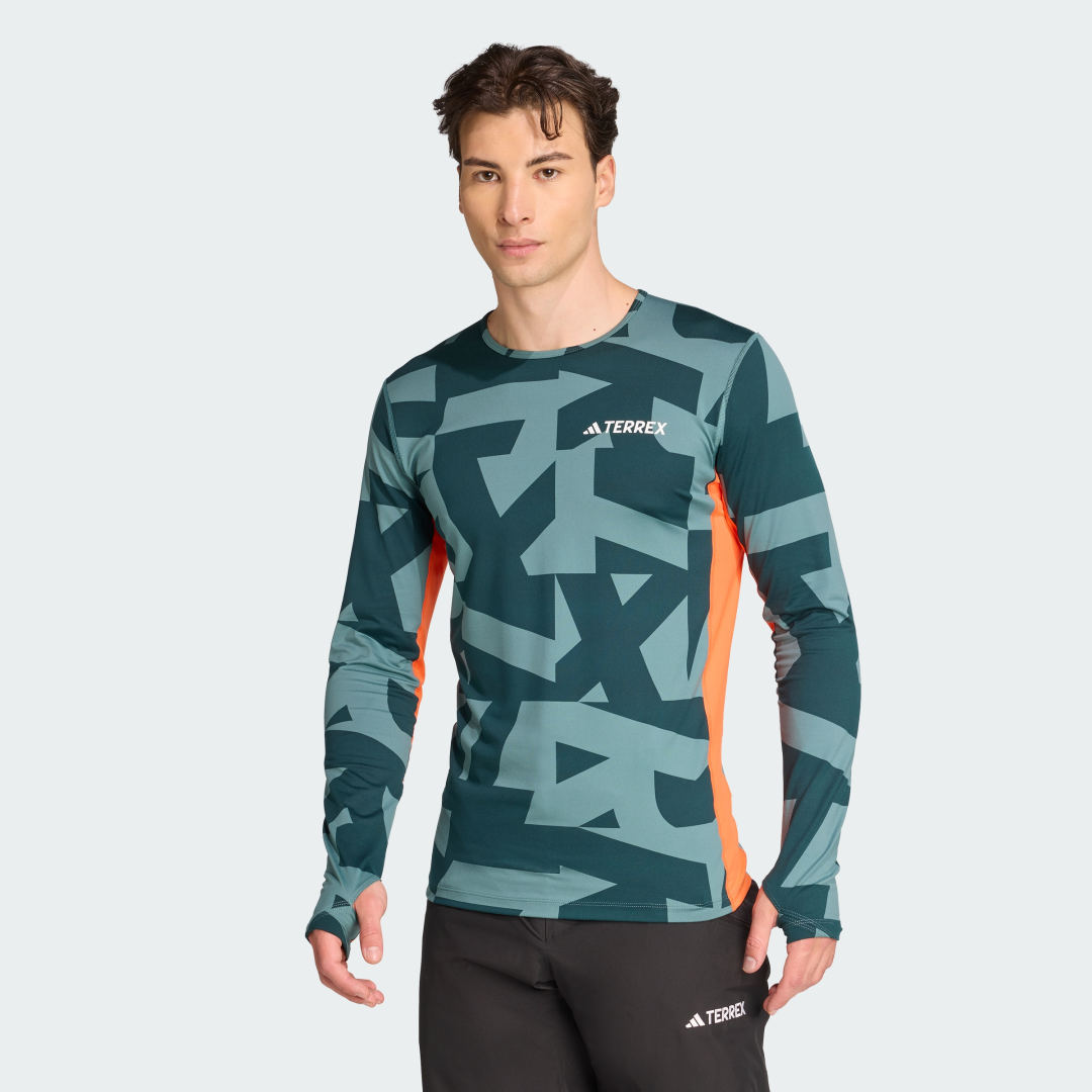 T-paita adidas Performance Long Sleeve Base Layer Tee Vihreä | JP2756, 0