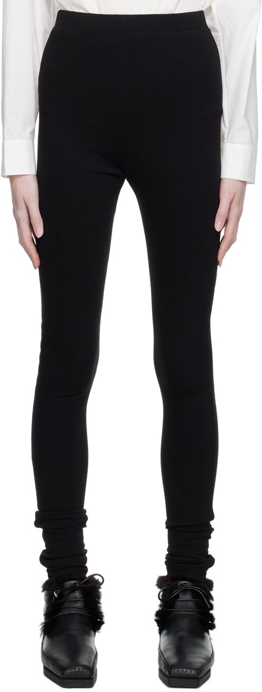 Leggingsit TOTEME Zip Leggings Musta | 211-238-774