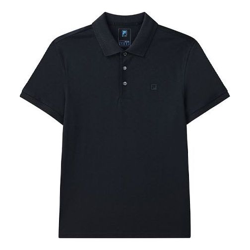 Poolopaita FILA Solid Breathable Short Sleeve Polo Musta | F11M122132F-NV