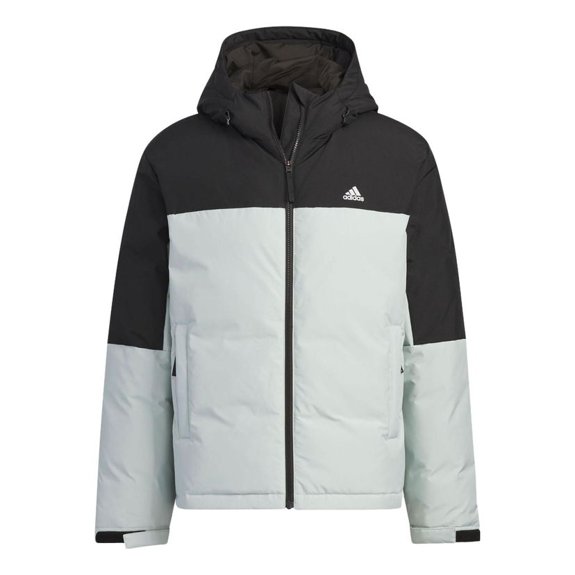Puffer takki adidas Originals Colorblock Hooded Down Jacket Vihreä | IT8723