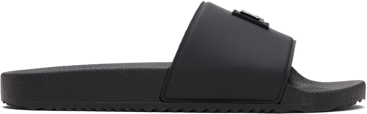 Tennarit ja kengät BOSS Hugo Contrast-Logo Strap Slides Musta | 50548671, 0
