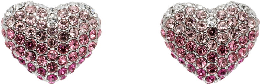 Korvakorut Marc Jacobs Marc Jacobs Heart Balloon Pavé Earrings Vaaleanpunainen | 2P5JER001J04