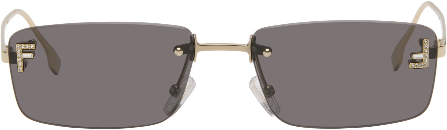 Aurinkolasit FENDI 'Fendi First' Crystal Sunglasses Harmaa | FE4172USW5432A 192337228889, 0
