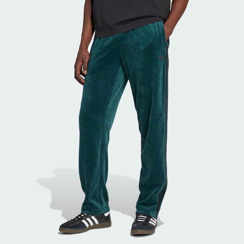 Verryttelyhousut adidas Performance Adicolor SST Velour Track Pants Vihreä | JX1551