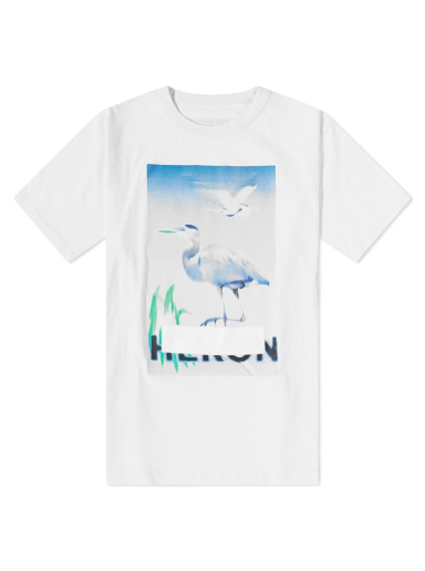 T-paita HERON PRESTON Censored Heron Tee Valkoinen | HMAA032S23JER0020140