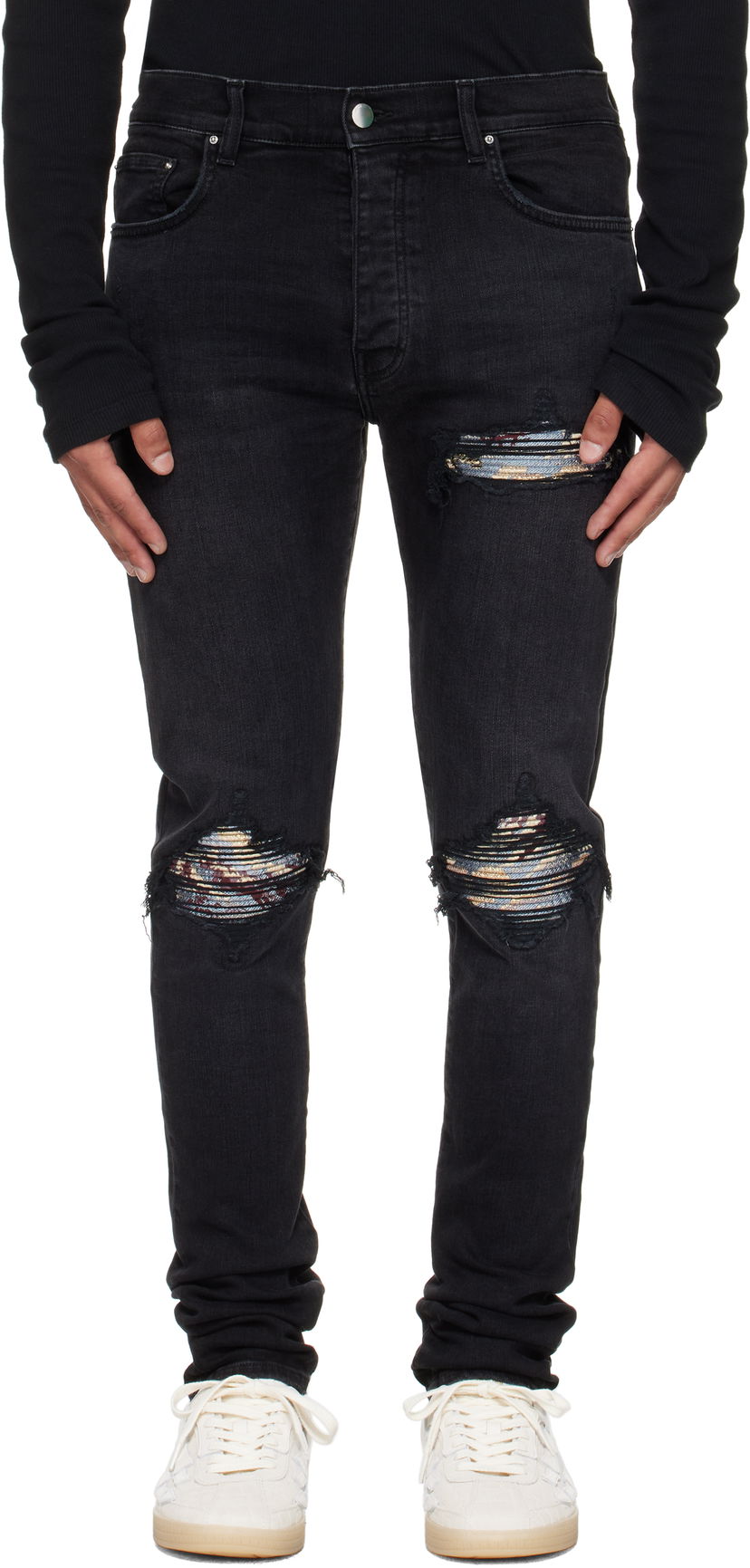 Jeans AMIRI AMIRI Crane MX1 Jeans Musta | AMDNSY1172