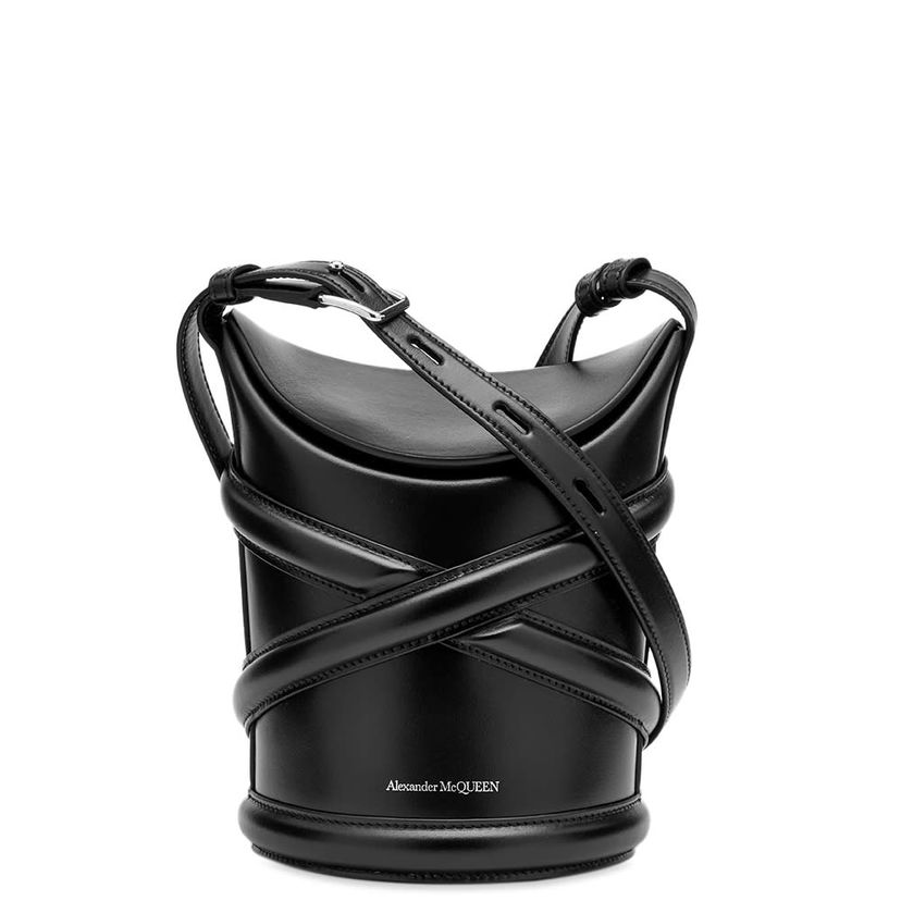 Olkalaukku Alexander McQueen The Curve Small Cross Body Bag Black Musta | 6564671YB40-1000