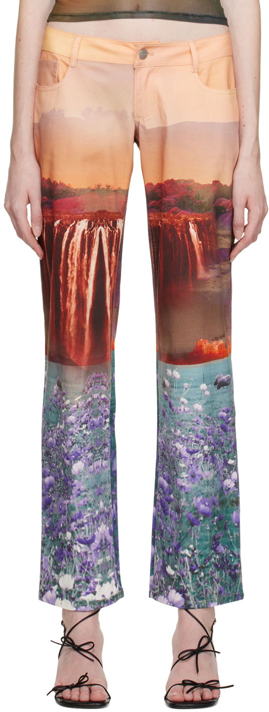 Jeans Miaou Miaou Atlas Print Trousers Monivärinen | 1023SCOASL