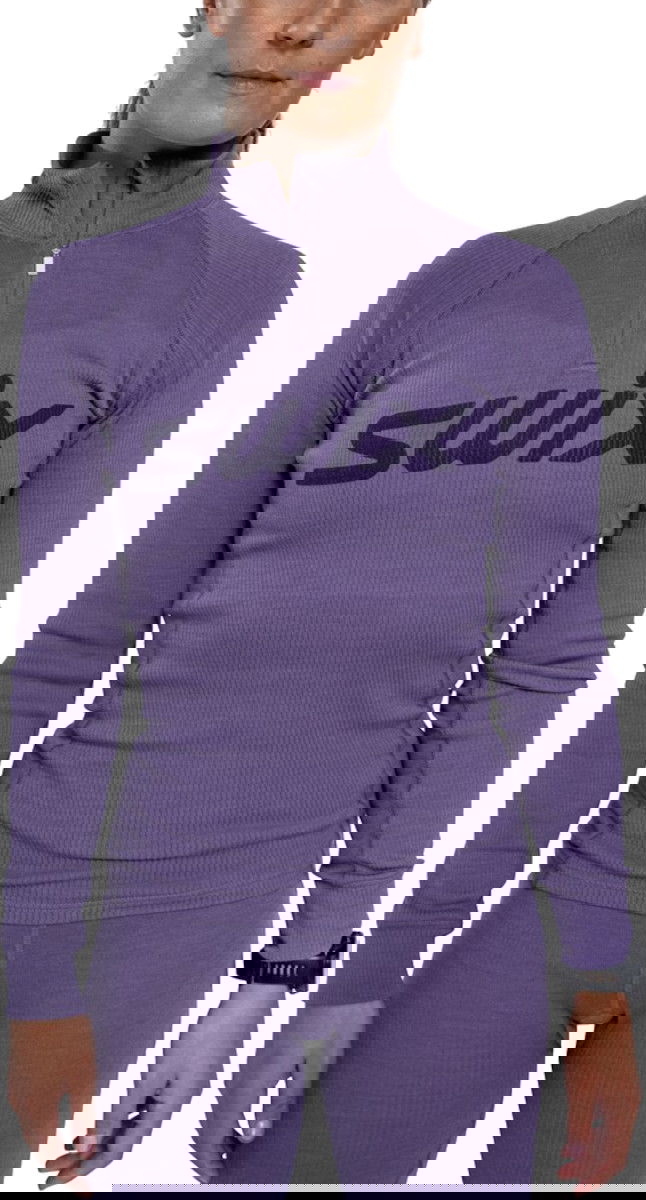 T-paita SWIX RaceX Merino Half Zip Top Violetti | 10121-23-80120