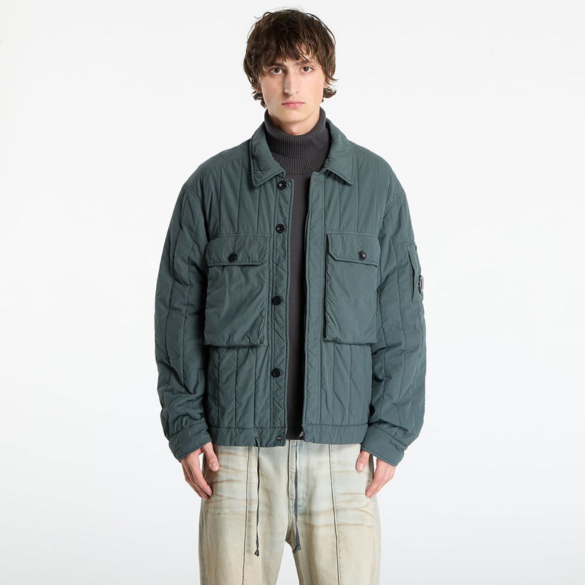 Takki C.P. Company Gd Liner Short Padded Jacket Dark Shadow Grey Harmaa | 19CMOW080A110437G-978