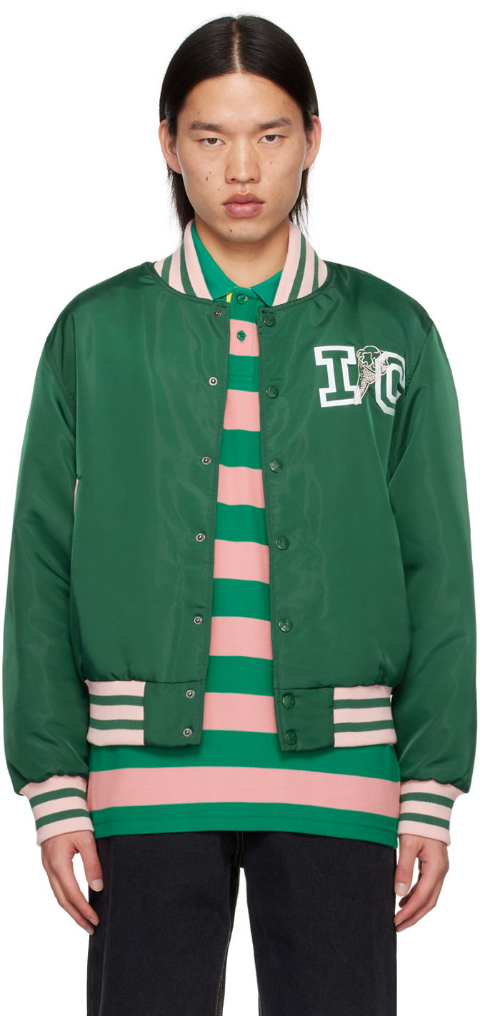 Bomber-takki BBC IceCream ICECREAM 'IC' Classic Bomber Jacket Vihreä | IC24201