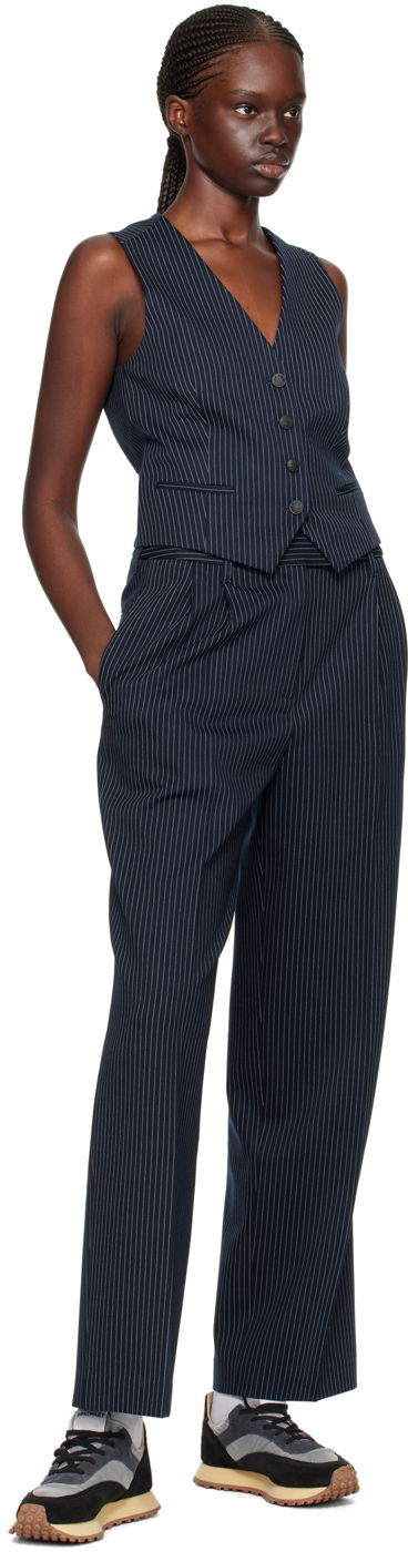 Liivi rag & bone Priya Pinstripe Vest Sininen | WAC23HT044LC44, 3