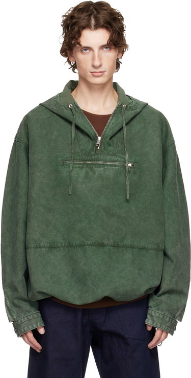Takki JW Anderson JW Anderson Garment-Dyed Anorak Jacket Vihreä | JK0397-PG1600, 0