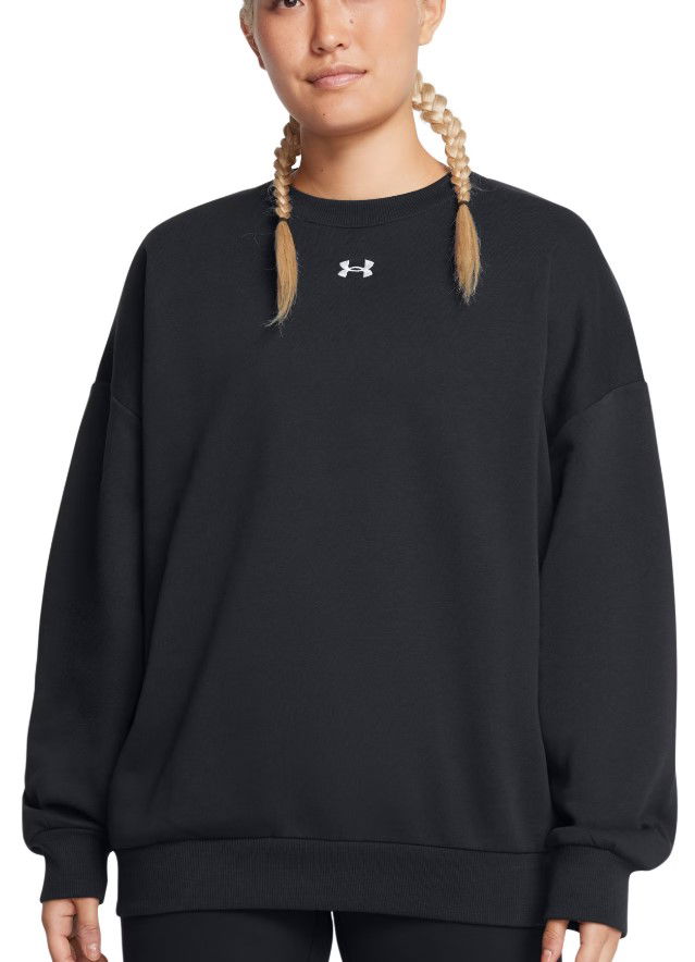Villapaita Under Armour Under Armour Rival Fleece OS Crew Sweatshirt Musta | 1386463-001