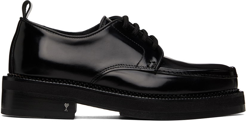 Vaatteet AMI AMI Paris Square Toe Derbys Musta | USV017.CVE002