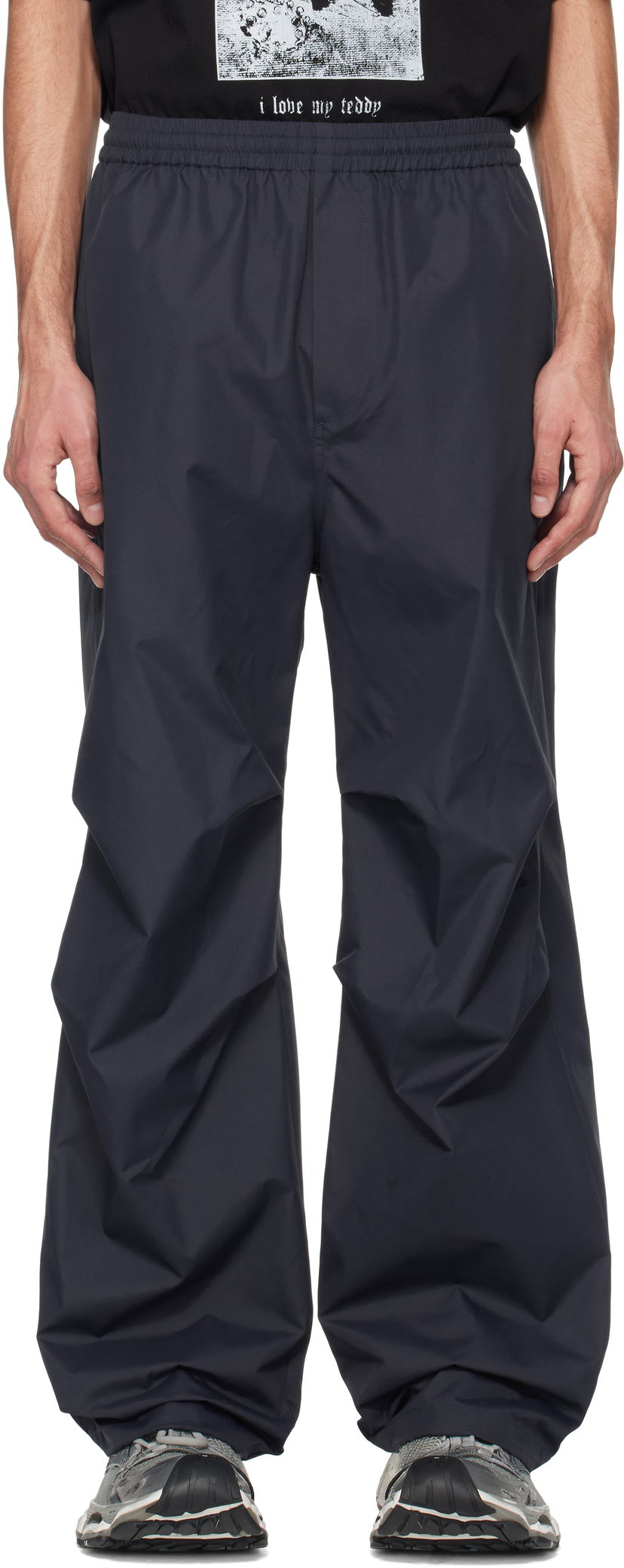 Verryttelyhousut We11done We11done Banding Track Pants Tummansininen | WD-PT1-25-243-U-NV