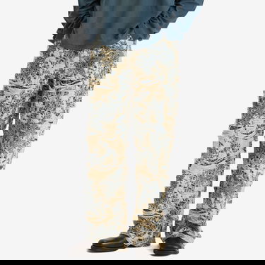 Jeans Acne Studios 1981 U Distressed Monogram Loose Fit Jeans, Size Large Beige | C00080-863, 2