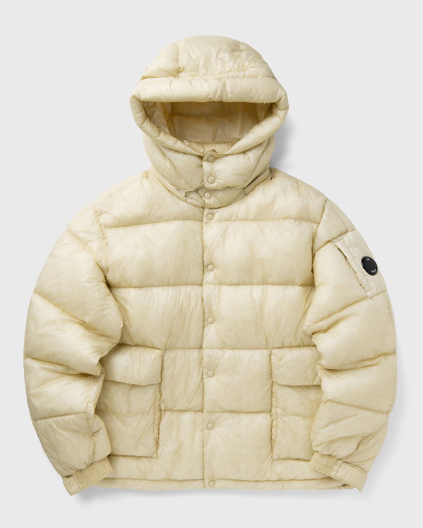 Puffer takki C.P. Company Hooded Puffer Jacket Beige | 19CMOW191A110416A-402