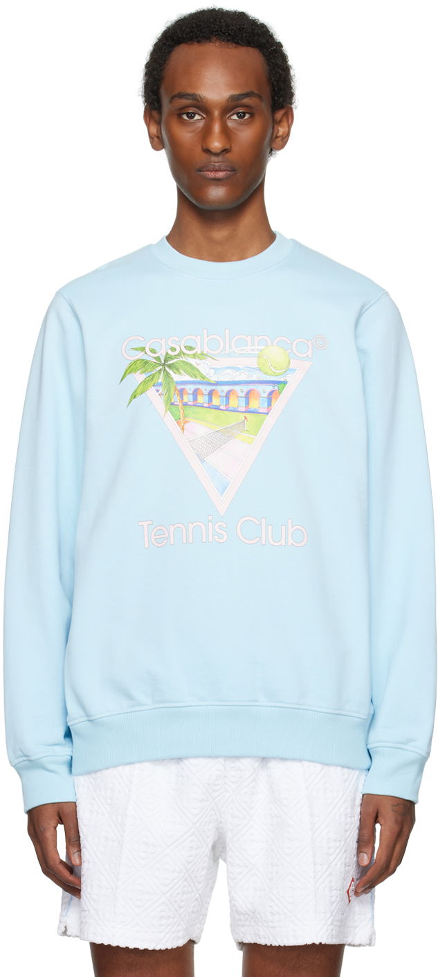 Huppari Casablanca 'Tennis Club' Sweatshirt Turkoosi | MPS24-JTP-001-04