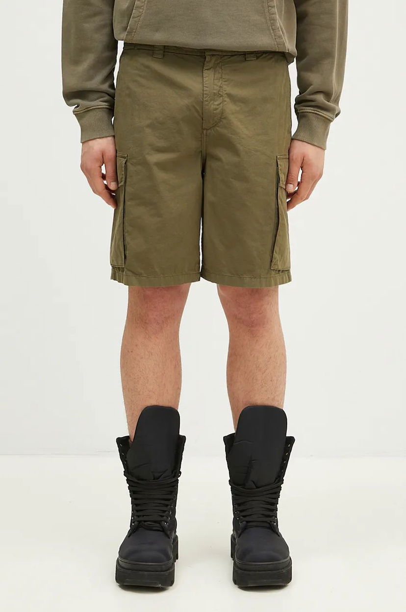Shortsit WOOLRICH Gabardine Cargo Short Vihreä | CFWOSH0051MRUT3665